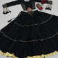 Jet Black Gota Chaniya Choli Set