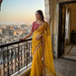 Peacock Embroidered Silk Saree