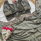 Peacock Embroidered Silk Saree