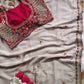 Peacock Embroidered Silk Saree
