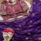 Peacock Embroidered Silk Saree