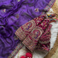 Peacock Embroidered Silk Saree