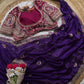 Peacock Embroidered Silk Saree