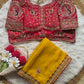 Peacock Embroidered Silk Saree