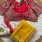 Peacock Embroidered Silk Saree