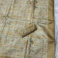 Tussar Linen Leaf Print Saree