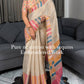 Rainbow Stripe Cotton Saree