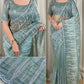 Turkish Leaf Embroidery Saree