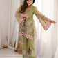 Sage Floral Sequin Kurta Set
