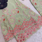 Sage Floral Sequin Kurta Set