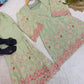 Sage Floral Sequin Kurta Set