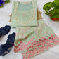 Sage Floral Sequin Kurta Set