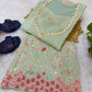 Sage Floral Sequin Kurta Set