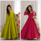 Sequin Print Chanderi Anarkali Gown