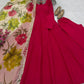 Sequin Print Chanderi Anarkali Gown