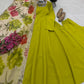 Sequin Print Chanderi Anarkali Gown