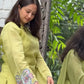 Lime Zari Sequin Farshi Suit