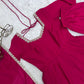 Maroon Mirror-Work Anarkali Gown