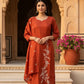 Rust Floral Vine Kurta Set