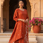 Rust Floral Vine Kurta Set