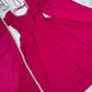 Maroon Mirror-Work Anarkali Gown