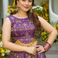 Amethyst Aura Pure Organza Silk Digital Print Lehenga Set