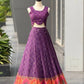 Amethyst Aura Pure Organza Silk Digital Print Lehenga Set