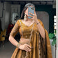 Antique Gold Flair Lehenga Set