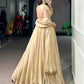 Antique Gold Flair Lehenga Set