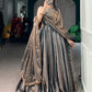 Antique Gold Flair Lehenga Set