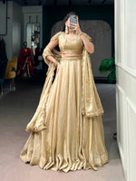 Antique Gold Flair Lehenga Set