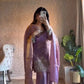 Aqua Blue Fendy Silk Palazzo Set with Thread Sequence Work and Lace Border Dupatta