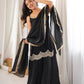 Aqua Mirror Work Kurti Palazzo Set