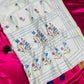 Assam Cotton Embroidered Saree for Casual and Semi Formal Wear