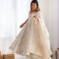 Banarasi Jacquard Dola Silk Flared Anarkali Suit Set