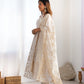 Banarasi Jacquard Dola Silk Flared Anarkali Suit Set