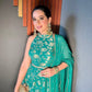 Banarasi Jacquard Silk Anarkali Gown with Dupatta for Festive and Wedding Wear