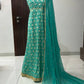 Banarasi Jacquard Silk Anarkali Gown with Dupatta for Festive and Wedding Wear