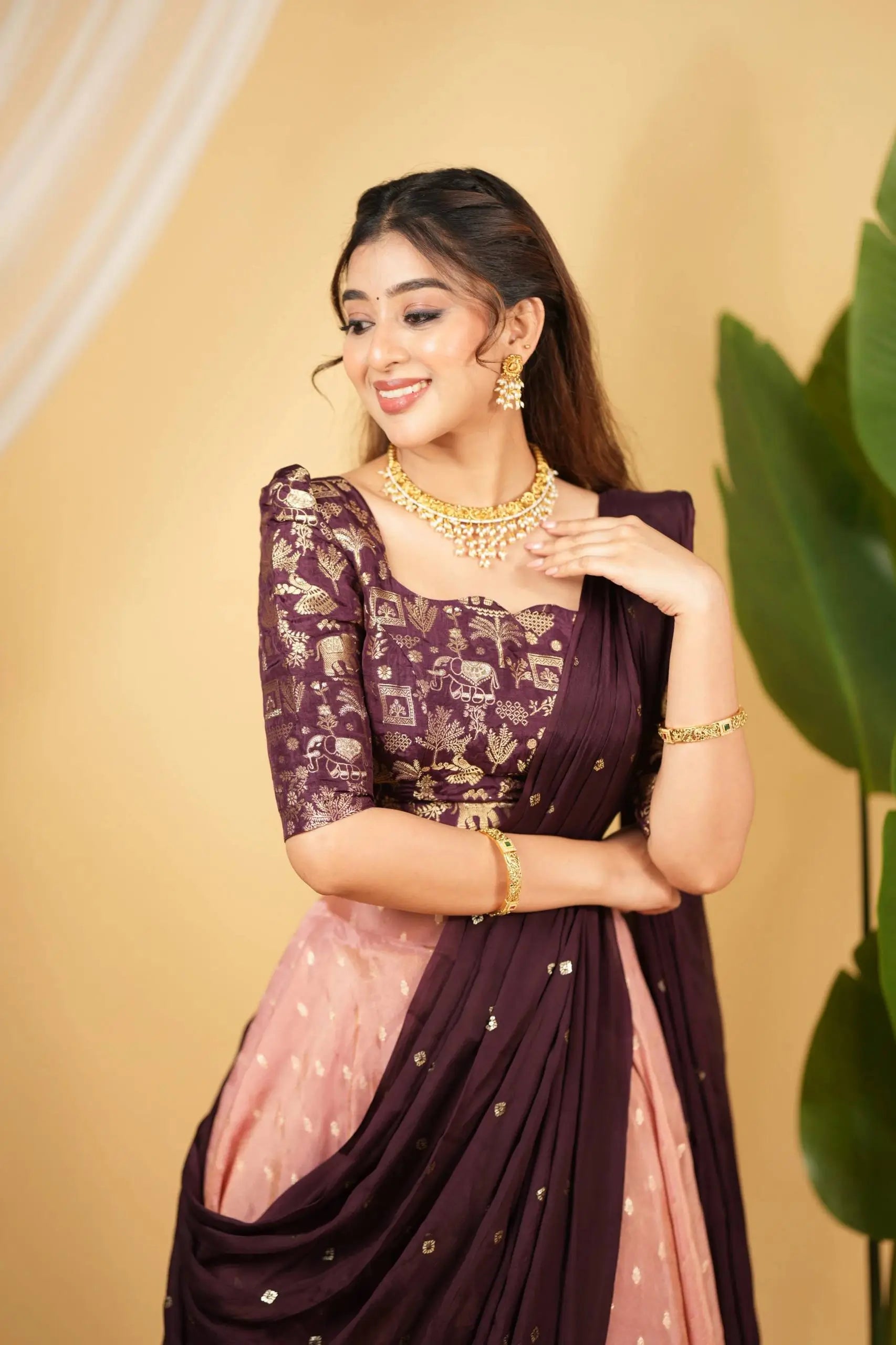 Banarasi Zari Silk Lehenga Set