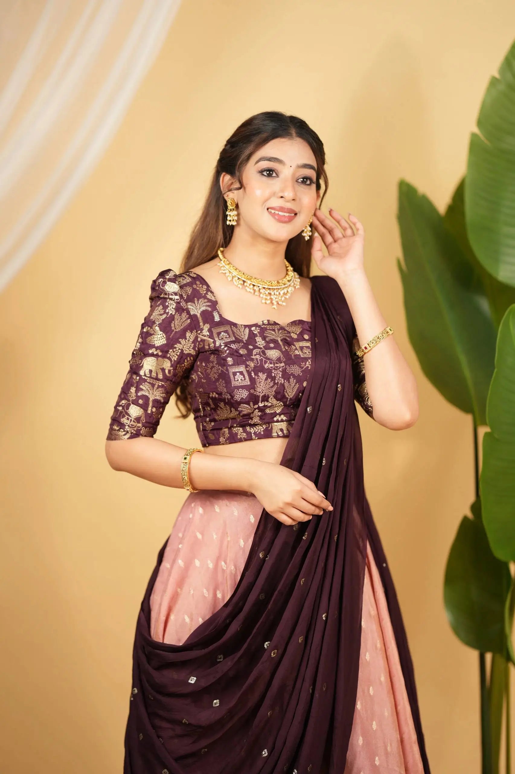Banarasi Zari Silk Lehenga Set