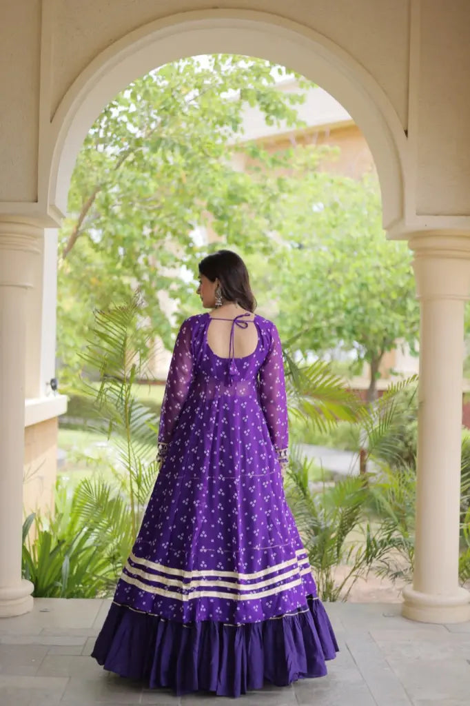 Bandhani Kutchi Jacket Lehenga
