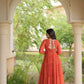 Bandhani Kutchi Patchwork Anarkali Gown