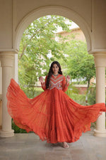 Bandhani Kutchi Patchwork Anarkali Gown