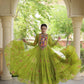 Bandhani Kutchi Tiered Gown