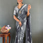 Bandhani Leaf Print Saree