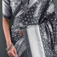 Bandhani Leaf Print Saree