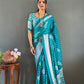 Bandhani Leaf Print Saree