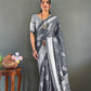 Bandhani Leaf Print Saree