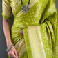 Bandhani Leaf Print Saree