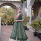 Bandhani Medallion Jacket Lehenga